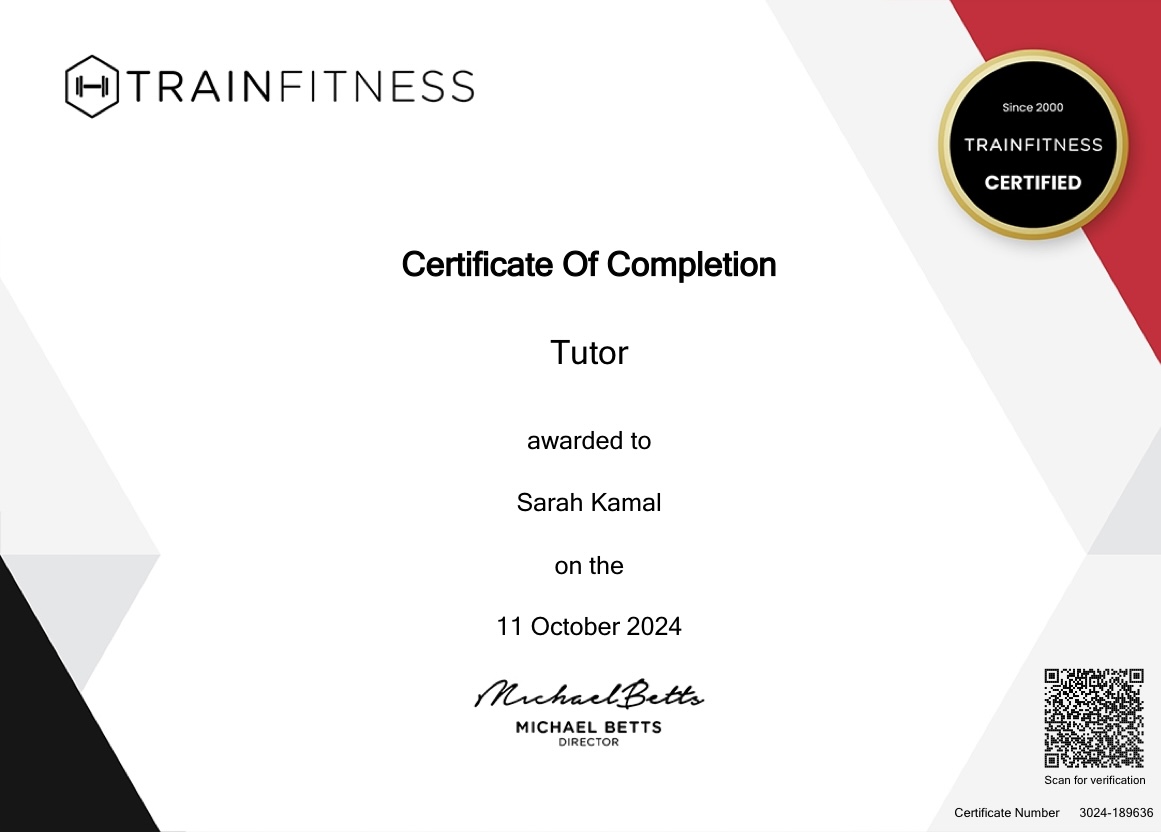 Tutor Certificate