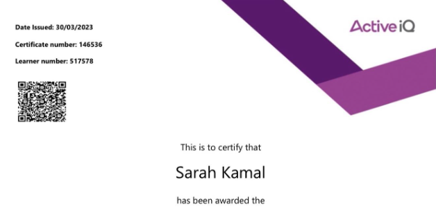 Mental Health Certificate