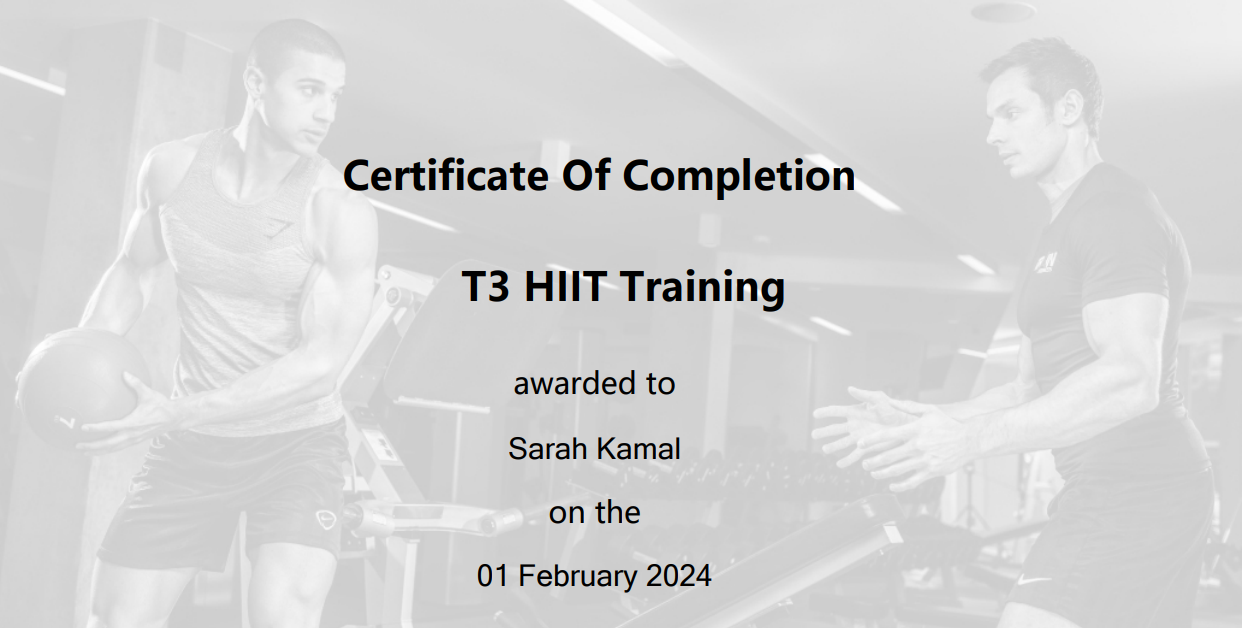 T3 HIIT Training